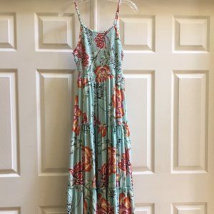 JAASE Smocked Halter Floral Boho Maxi Dress